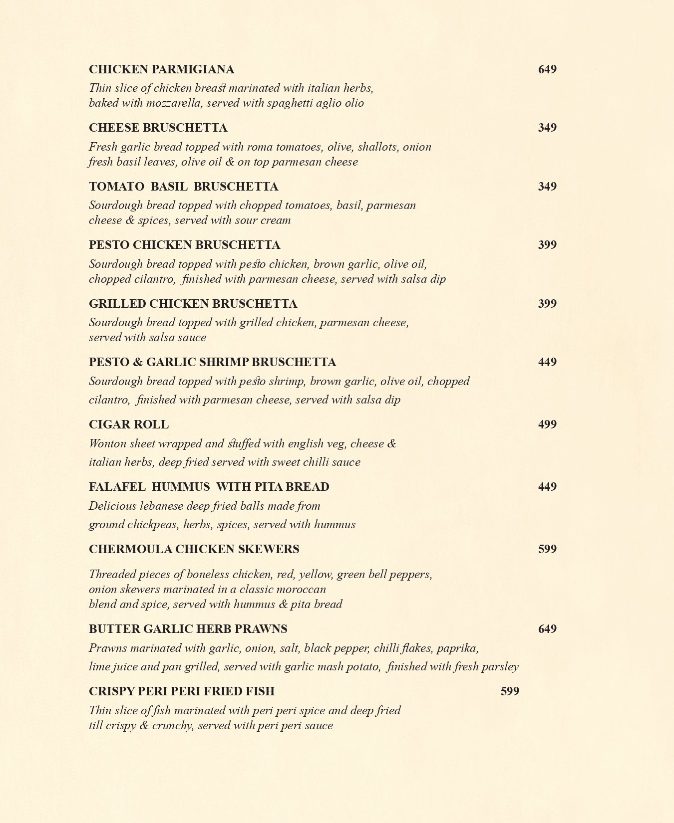menu page 1